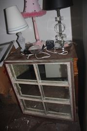 Cabinet and Lamps