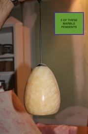 3 Marble Pendents