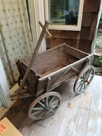 Large, Decorative Wagon – Big enough for the kids to ride in!