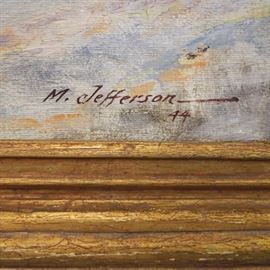 M. Jefferson "44" - Landscape, Oil on Canvas