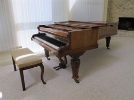 John Broadmoor Grand Piano 1877 Rosewood