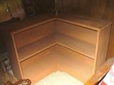 The mid century modern corner shelf