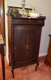 inlaid music cabinet