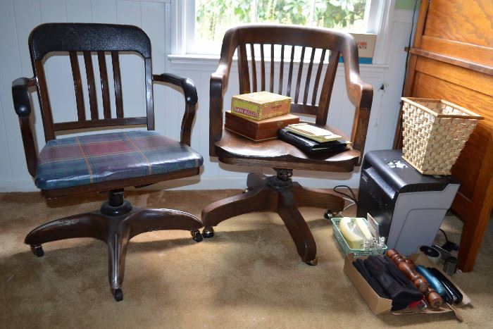 vintage office chairs; shredder