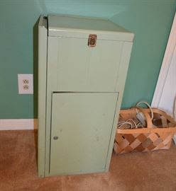 unique vintage fold-out desk & file cabinet