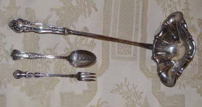 sterling silver ladle; June 1912 Democratic National Convention spoon