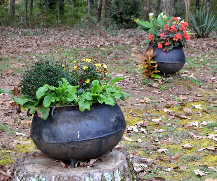 cast iron cauldrons