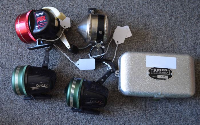 Fishing reels; hook box
