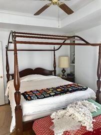 Custom built king size canopy bed