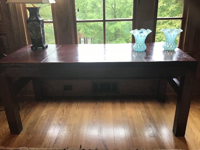 LEATHER DESK/TABLE