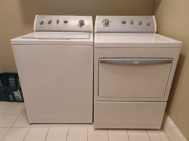 Gently used Whirlpool washer/dryer, model #GST9679PW1, serial # CR4101841.