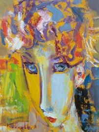 Original Oil on Canvas, Famous Faces, by Listed Russian Artist, Murat Kaboulov.