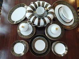 78-Piece set of Empress "Grand Prix" china, Japan.