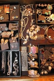 Vintage to newer sterling silver jewelry with and without natural stones, all 50% off!
