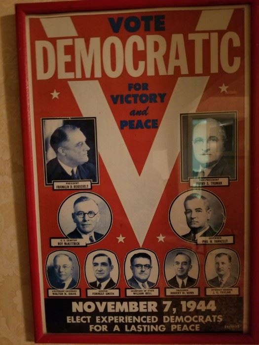 Political Poster - FDR - 1944