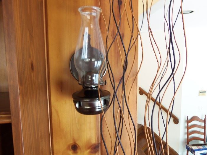 Wall sconce - hurricane lamp style