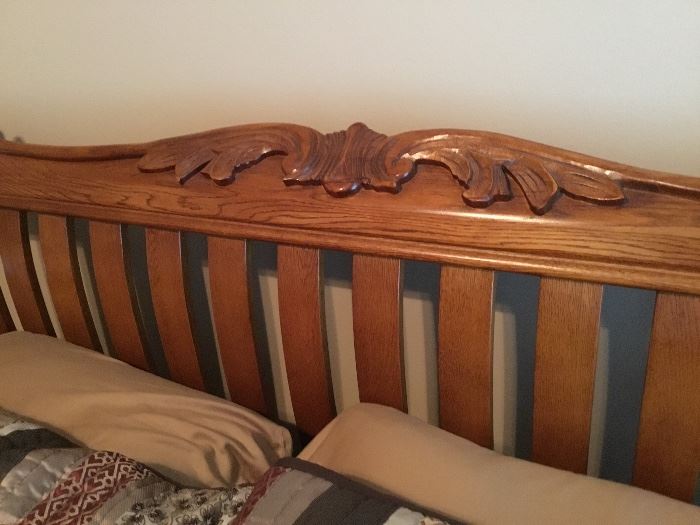 Close up of headboard