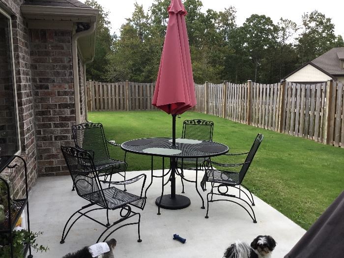 Patio table and 4 chairs