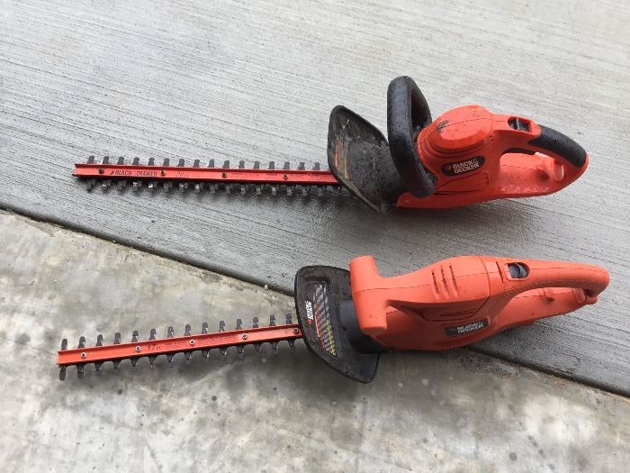 Black and Decker hedge trimmers