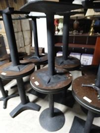 2 pedestal base cocktail tables 20 round