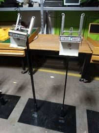 2 produce bag holders w stands