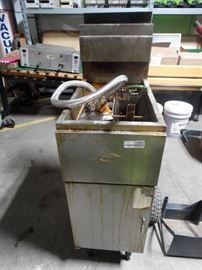 Dean commercial s s 2 basket gas fryer