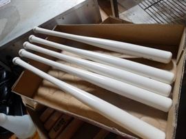 Lot of 5 white Wichita Wingnuts 18 wood bats