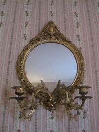 Mirrored Wall Sconce.