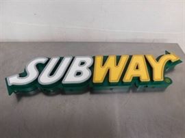 1 MystiGlo Subway Electric Sign