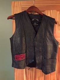 Leather Women's Vest.