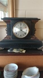 Antique mantle clocks with key