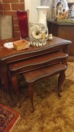 Antique nesting tables