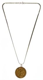 14k Gold Necklace and Pendant