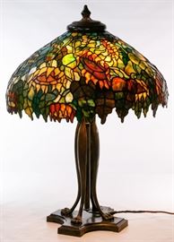 Tiffany Style Sunflower Stained Glass Shade Table Lamp