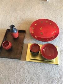 Asian Inspired Dishware and Trays