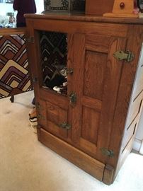 Antique ice chest
