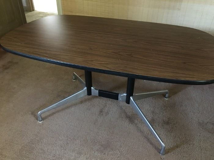 Mid century conference or dining table.