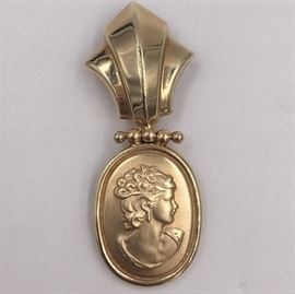 10K Gold Italy enhancer pendant