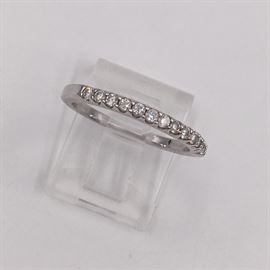 14K stackable ring with real diamonds