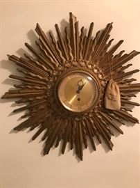 Syroco Mid Century Wall Clock with key wind