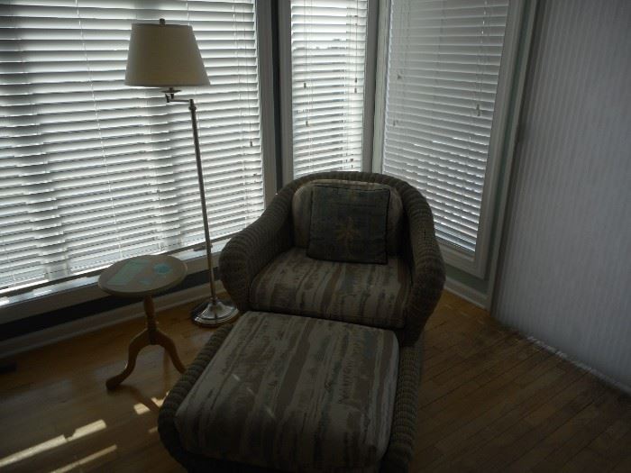 Comfortable chair & ottoman