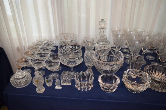 Waterford and Crystal Stemware and Bowls