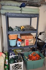 Shelving Unit, Garage Items