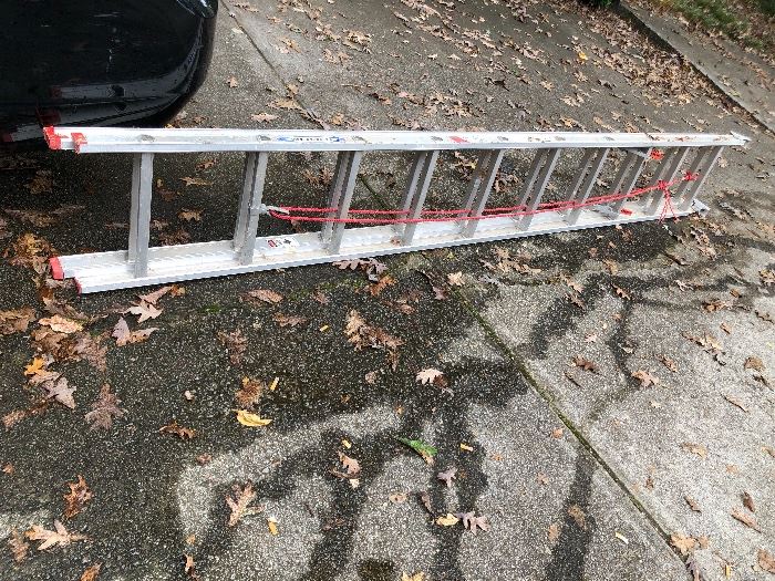 Werner 20' Extension Ladder - Aluminum - D1120-2 - As Is - Working Condition - $150