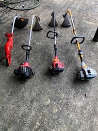 Multiple Weed Trimmers.  Electric and Gas.  As Is.  $15 each. - Group of 4 - $50