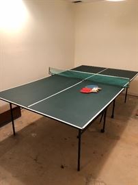 Fold Up Ping Pong table, with Paddles and balls.  $20