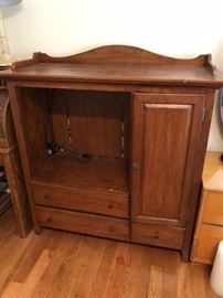 TV Cabinet/Hutch - Approx 48" H x 18" D x 48" W - Fits approx. 36"  TV.  Good condition - As Is - $50