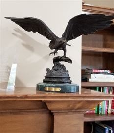 Jules Moigniez bronze eagle