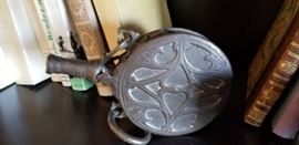 19th century Ottoman style Bronze powder flask