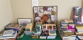 gardening books, cookbooks